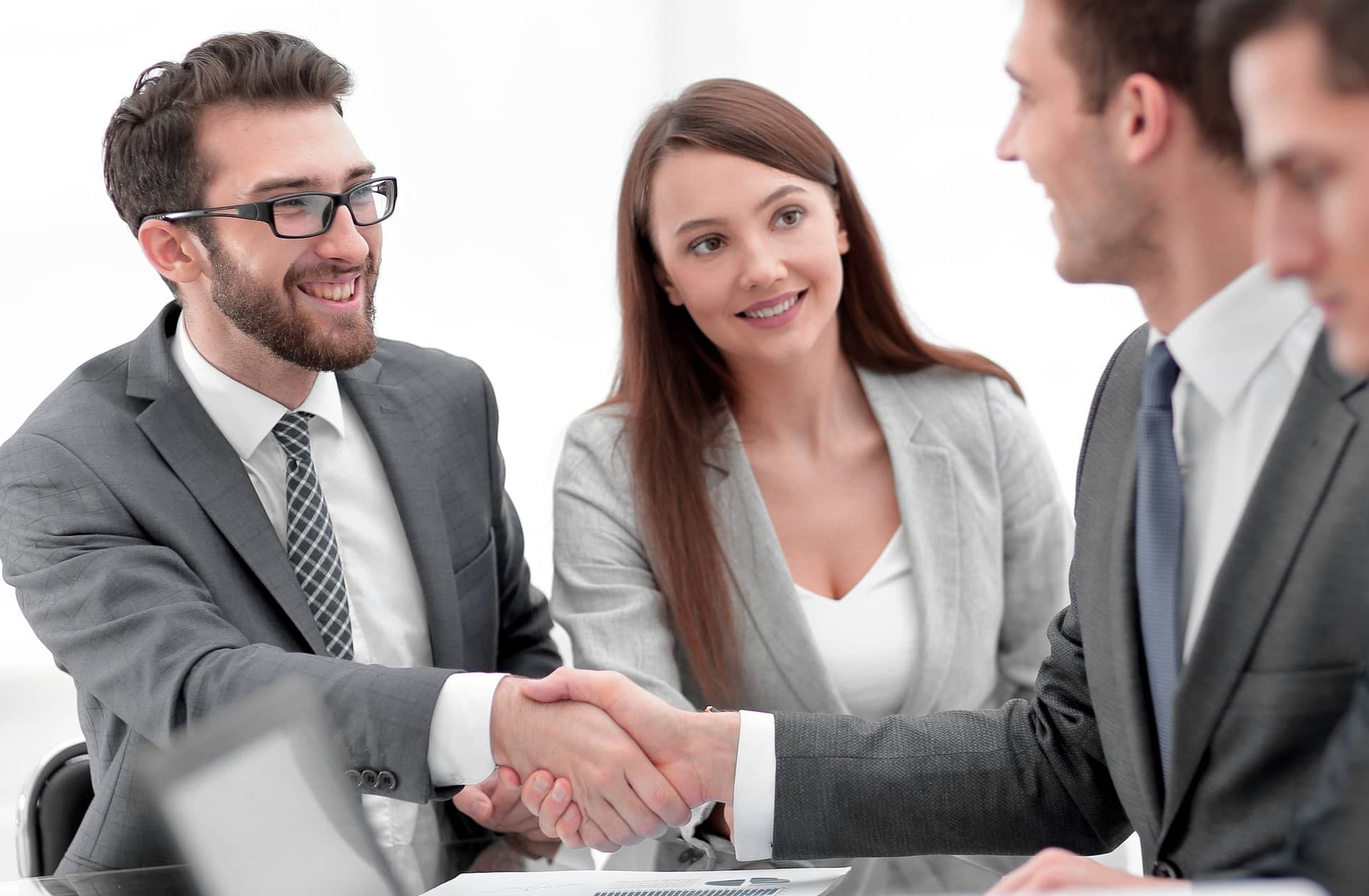 business people handshake after negotiations
